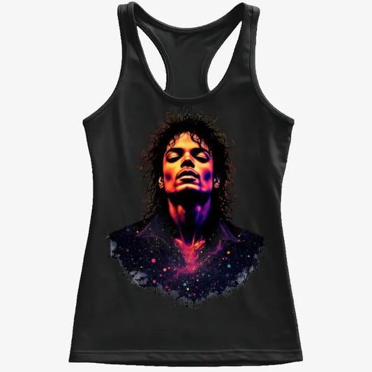 Vibrant Cosmic Vibes Tee graphic Women's Tank Top in Midnight