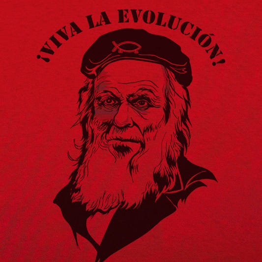 Viva La Evolution Darwin graphic tee design