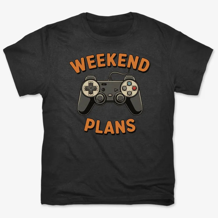 Weekend Plans Gaming Controller-Men's T-Shirt-Black