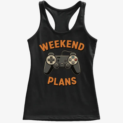 Weekend Plans Gaming Controller-Women's Tank Top-Midnight