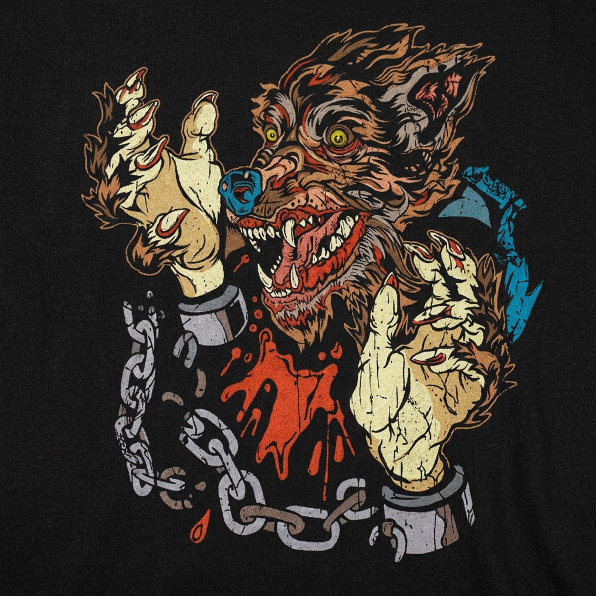 Werewolf Unchained Full Color detail