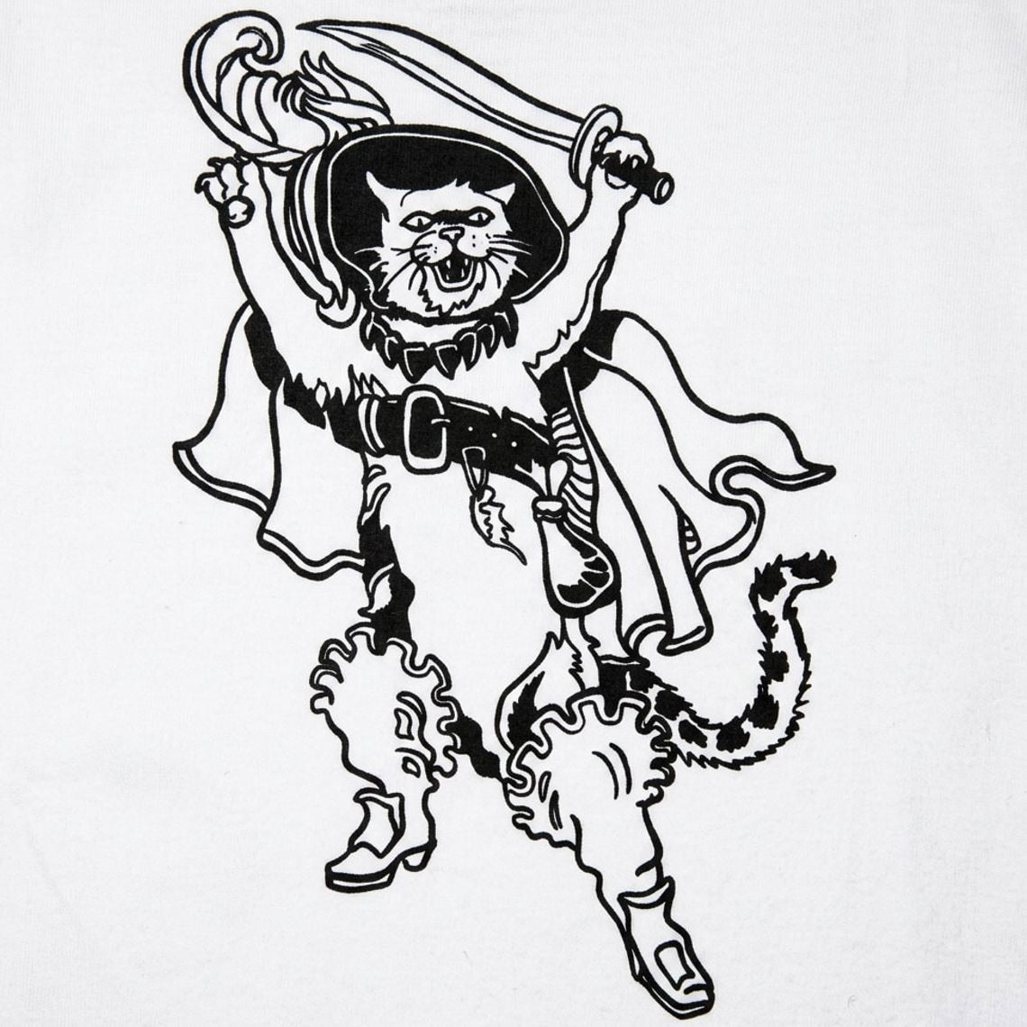 Puss In Boots Swashbuckling Cat with Sword and Cape detail