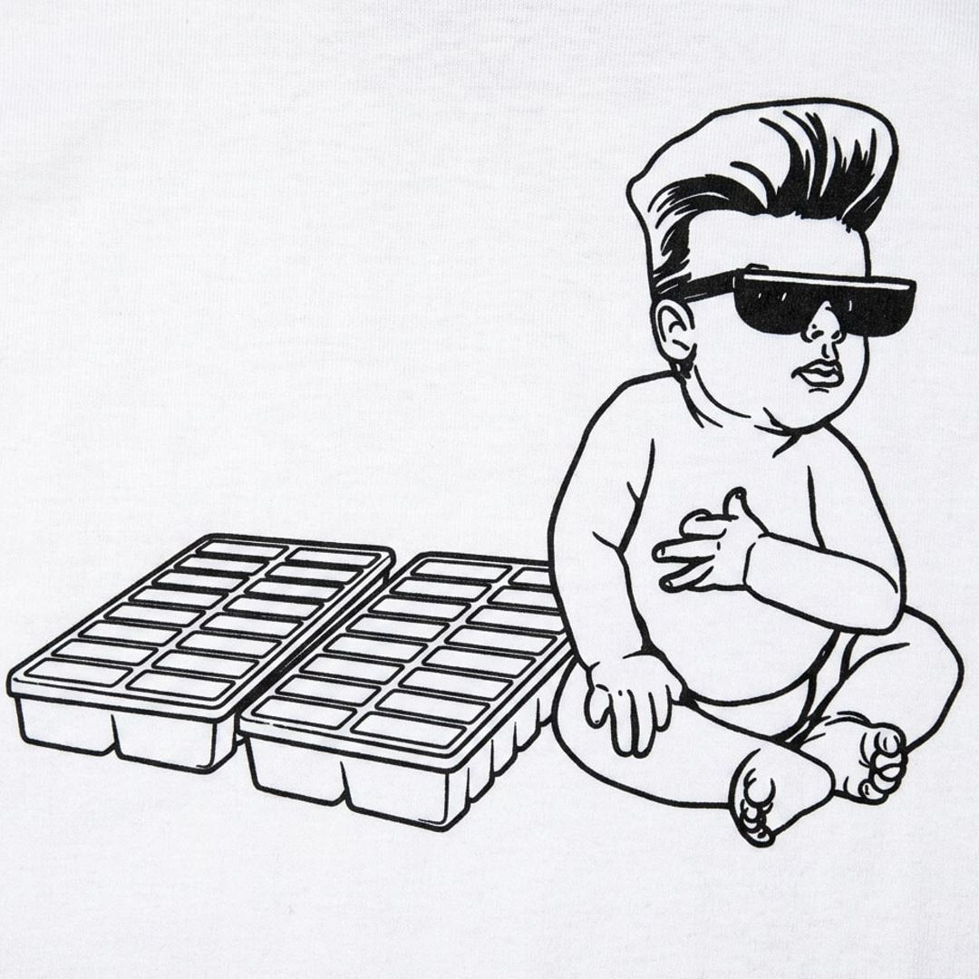 Ice Ice Baby Cool Rapper Baby with Ice Cube Trays detail