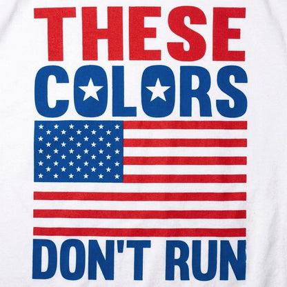 These Colors Don't Run American Flag Design detail