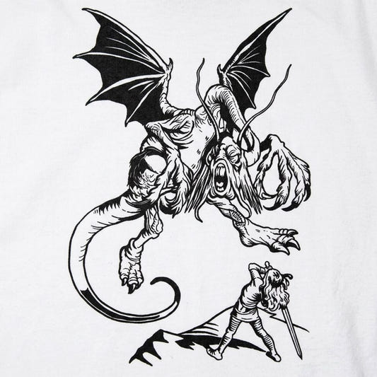 The Jabberwocky Alice in Wonderland Illustration detail