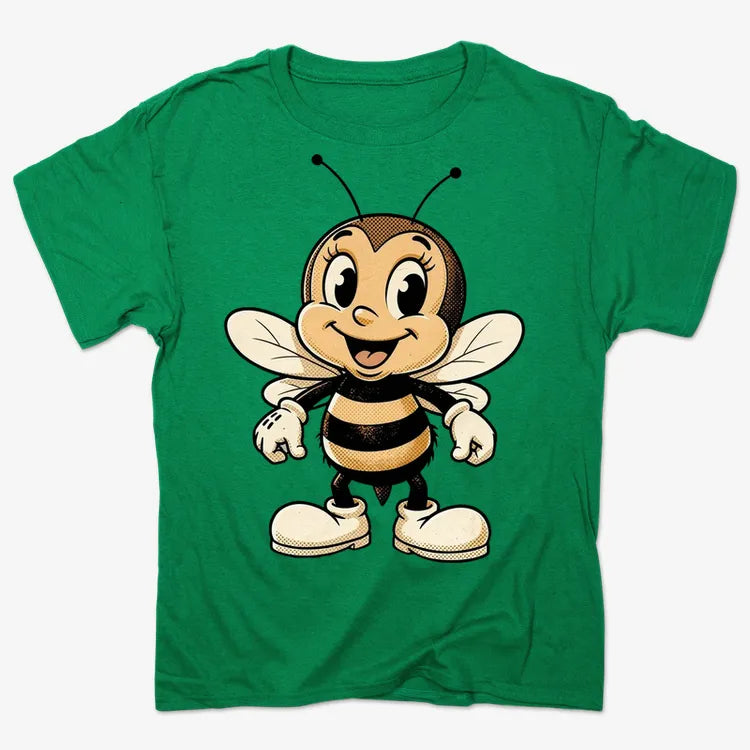 Wildflower Bee Mascot-Men's T-Shirt-Kelly Green Heather