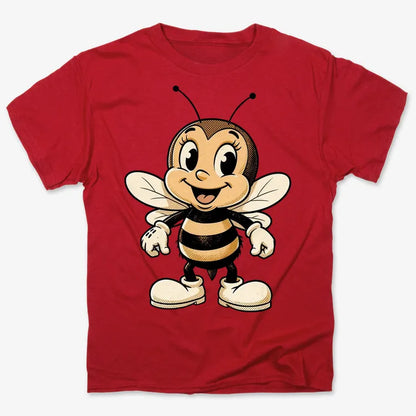 Wildflower Bee Mascot-Men's T-Shirt-Red