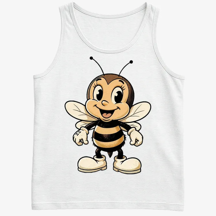 Wildflower Bee Mascot-Men's Tank Top-White