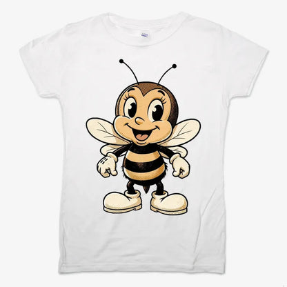Wildflower Bee Mascot-Women's T-Shirt-Snow
