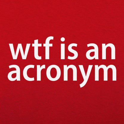 WTF Is An Acronym Funny Typography Wordplay Joke