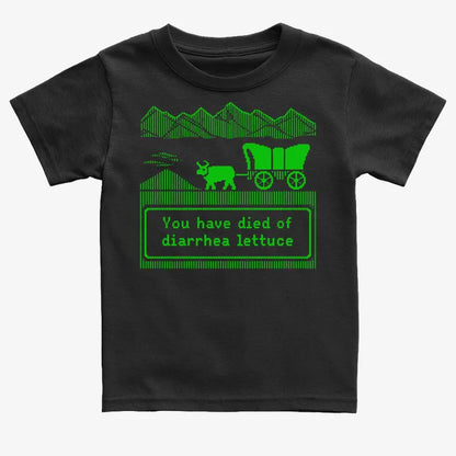 You Have Died of Diarrhea Lettuce-Kids T-Shirt-Black