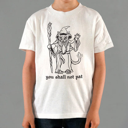 You Shall Not Pat Wizard Cat with Staff