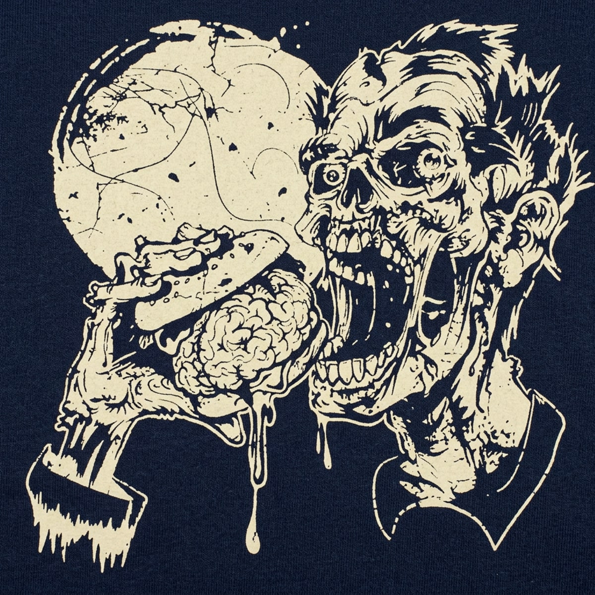 Zombie Brain Burger detail